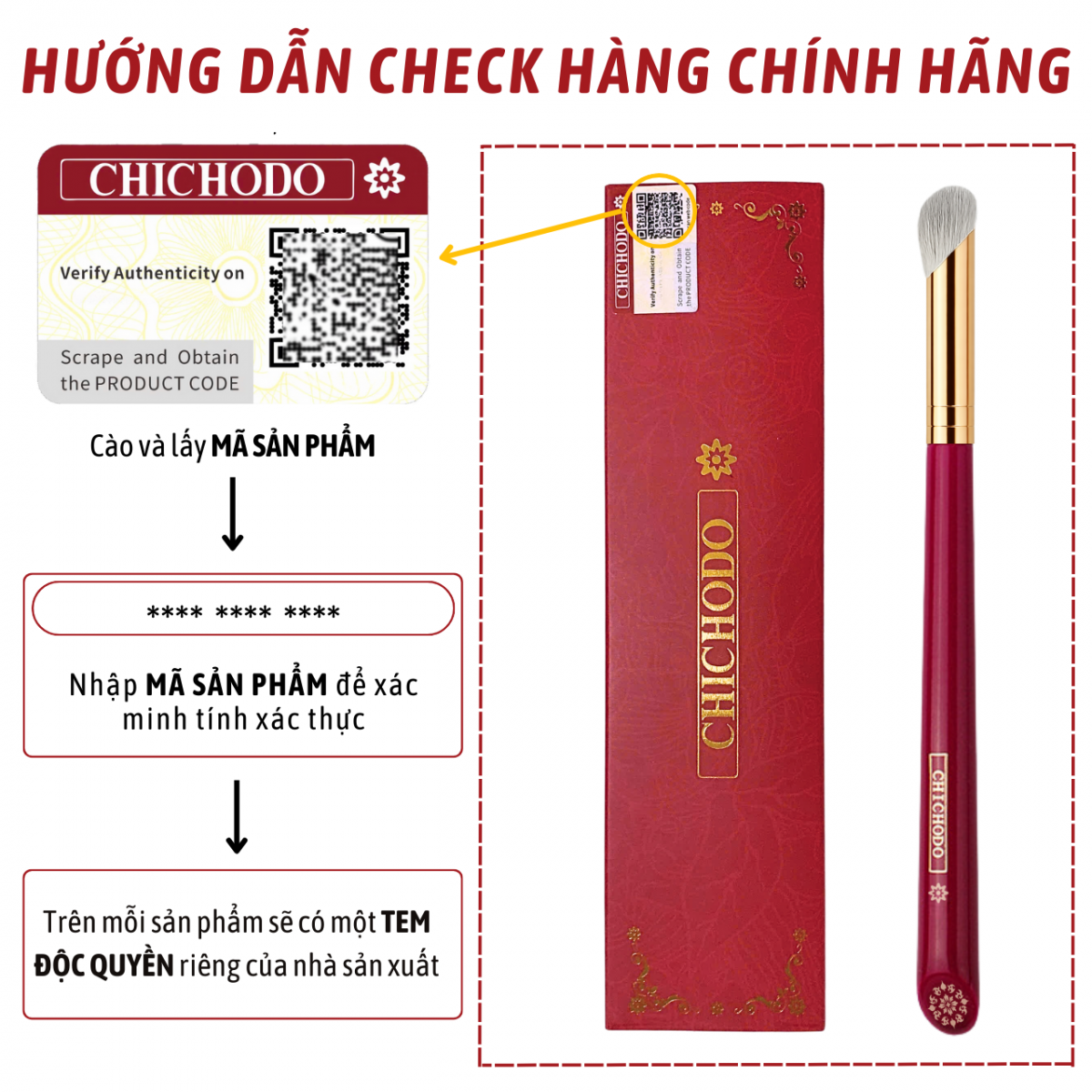 Cọ Che Khuyết Điểm/Highlight/Khối Mũi CHICHODO Slope Concealer Brush C125